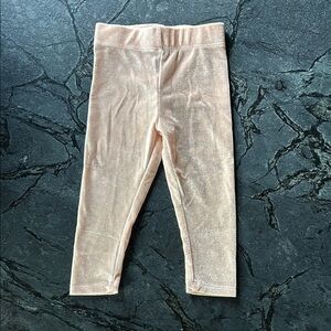 Dip Cream Stretchy Knit Leggings Mid-Calf